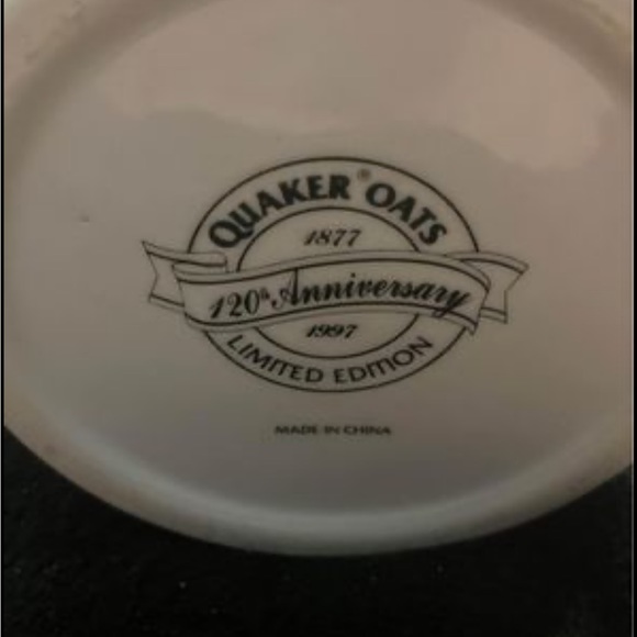 Old Fashioned Quaker Oats Cookie Jar 1877-1987 limited Edition. Near mint - Picture 5 of 7